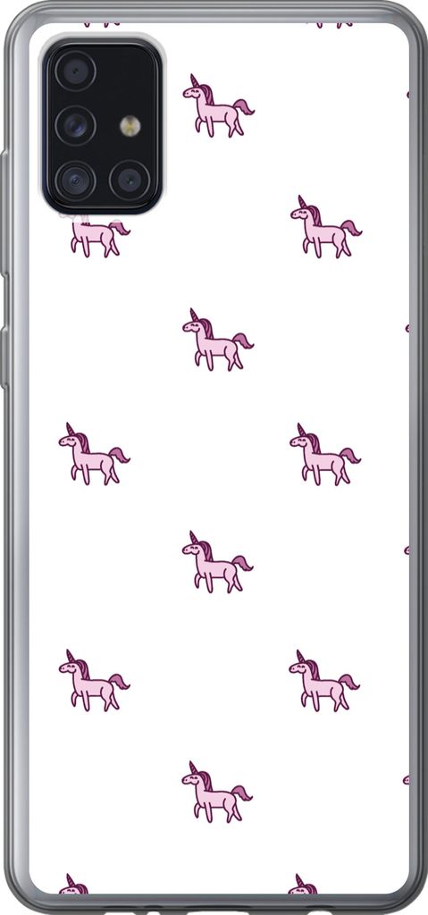 MuchoWow Handyhülle Schutzhülle Hülle für Telefoonhoesje Samsung Galaxy A52 5G Mädchen - Einhorn - Rosa - Muster - Mädchen - Kind - Kinder ...