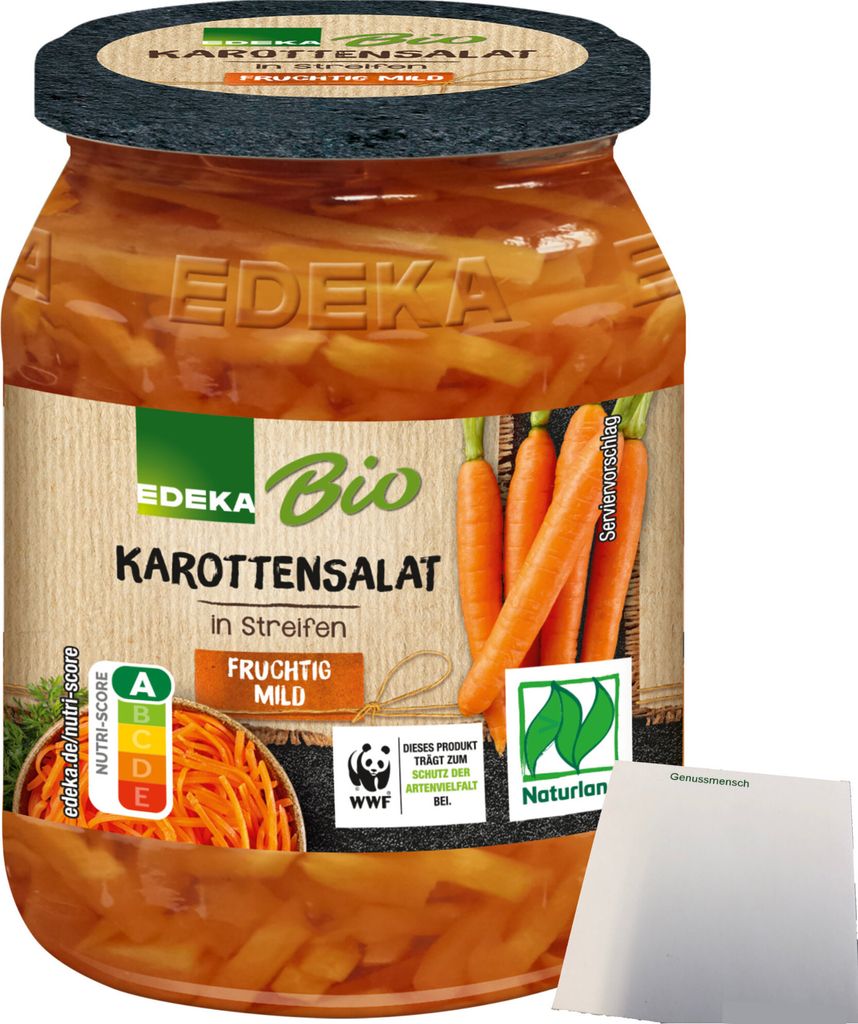 Edeka Karottensalat in Streifen geschnitten mit Meersalz Produktbild 