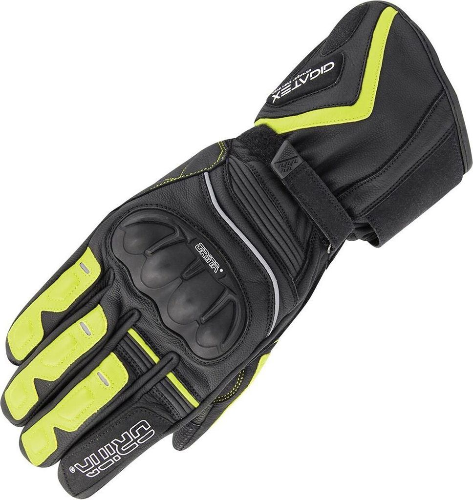 Orina Neptune Waterproof Motorradhandschuhe, schwarz/gelb, Produktbild 