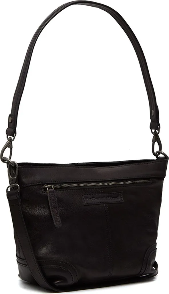 Sac bandoulière Lucy Small idéal pour le quotidien en cuir noir hobo