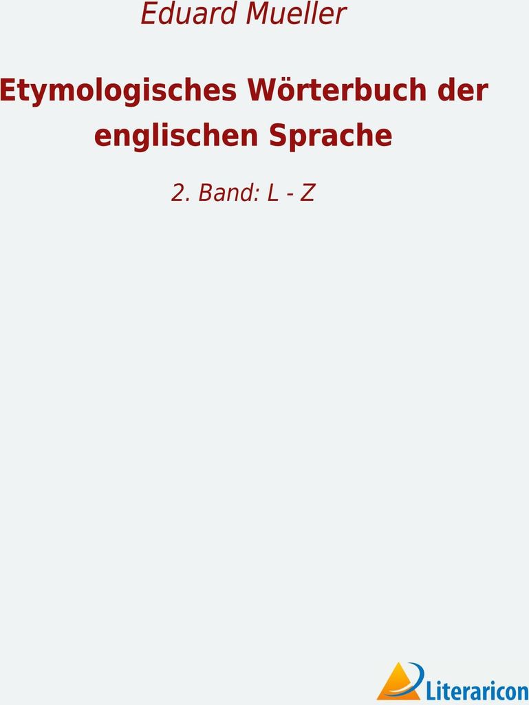 Etymologisches Wörterbuch der englischen Sprache