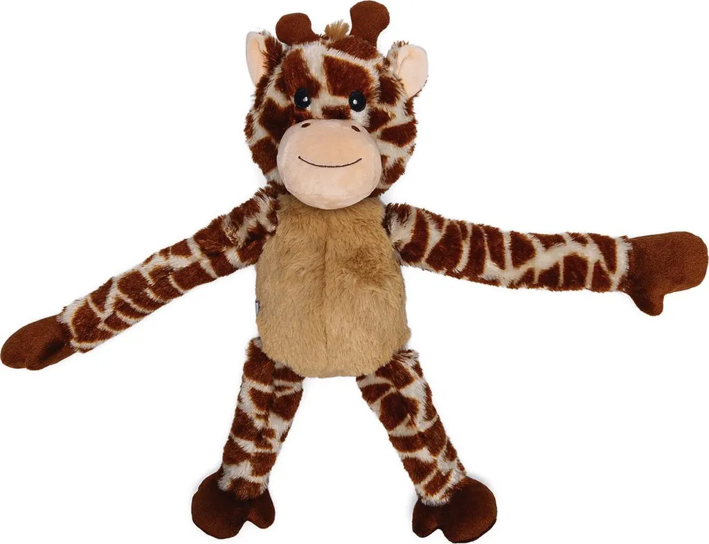 Beeztees Giraffa della Giungla in Peluche Marrone | Gioco per Cani Soft