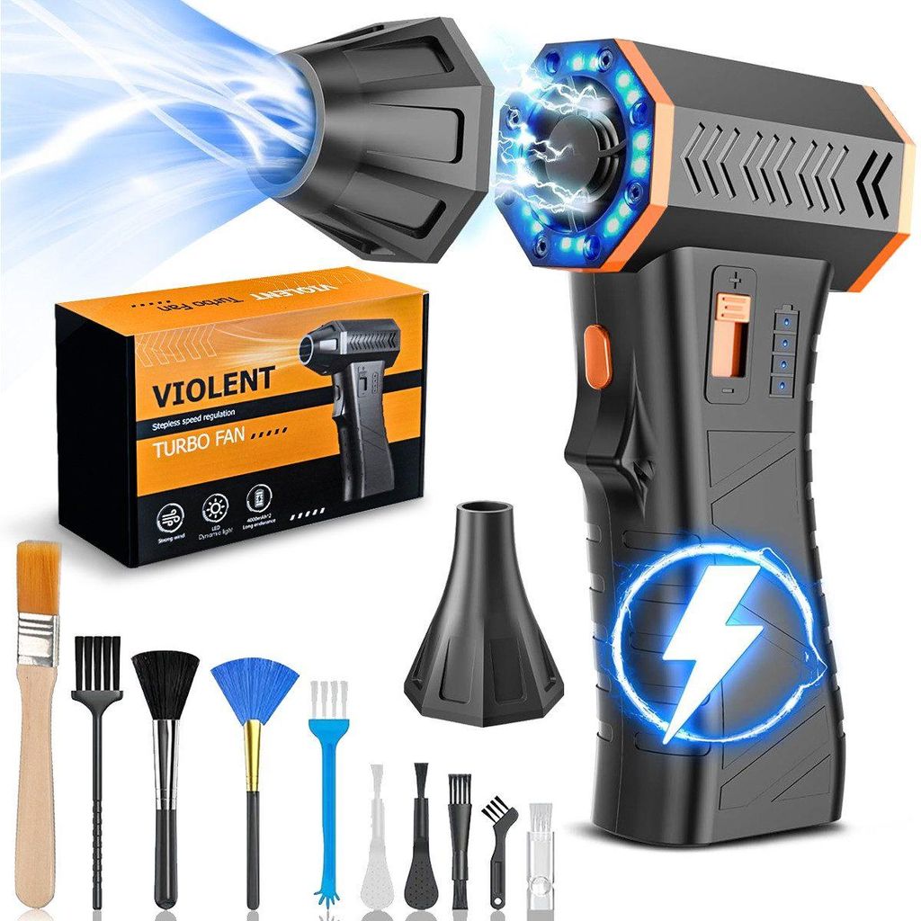 Handstaubsauger Electric Air Duster, 300000 RPM, Druckluft Compressed Air Duster,Elektrisches Staubgebläse 4-Stufen 300000 U/min Ergonomischer Griff