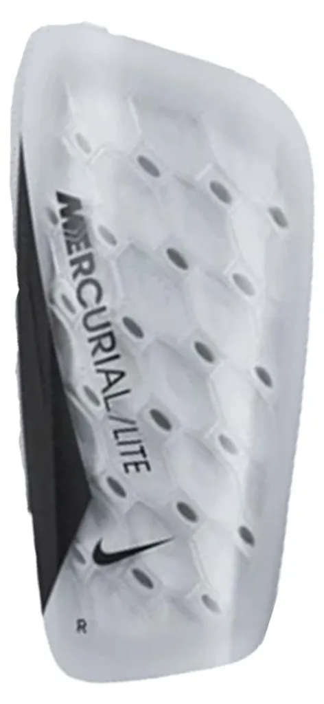 Protège-tibias Nike Mercurial Lite XL Blancs MR2516 pour Match et Club