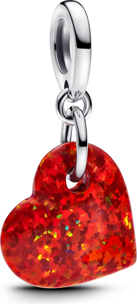 Charm cœur rouge Pandora Moments pour raviver un bracelet terne
