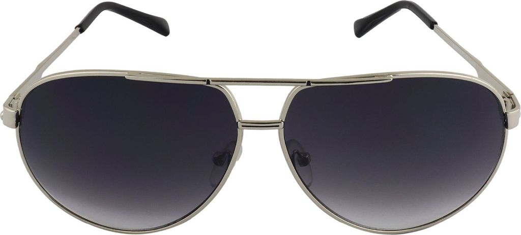 Pilotenbrille - Sonnenbrille on Air - M - silber glänzend (schwarz getönt)