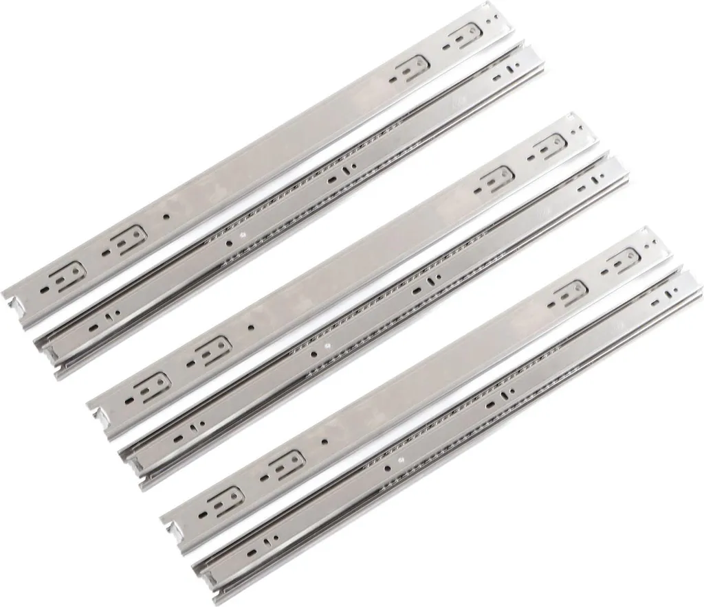 Rails de Tiroir 22 Pouces pour Cuisine en Inox avec Extension Complète