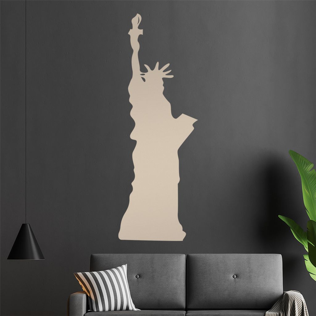 KIWISTAR Freiheitstatue - New York Liberty USA Wandtattoo in 6 Größen - Wandaufkleber Wall Sticker - Dekoration, Küche, Wohnzimmer, Schlafzimmer...