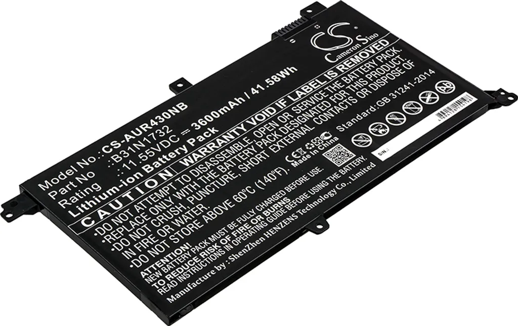 Batterie pour Asus R430FN S430FA-EB039 idéale pour le télétravail