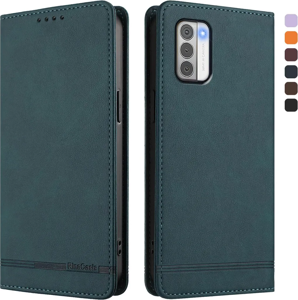 Custodia Elegante Nokia G42 Verde - Pelle Sintetica di Alta Qualità