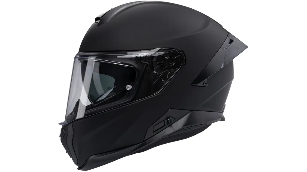 Casque de moto intégral SX-85.01 STINGER SPO Noir Mat pour Adulte XS