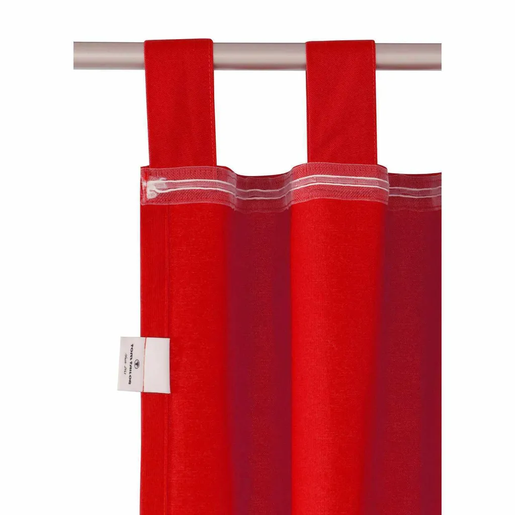 Sciarpa Loop Tom Tailor 140x255cm - Rosso e Tortora - Alta Resistenza