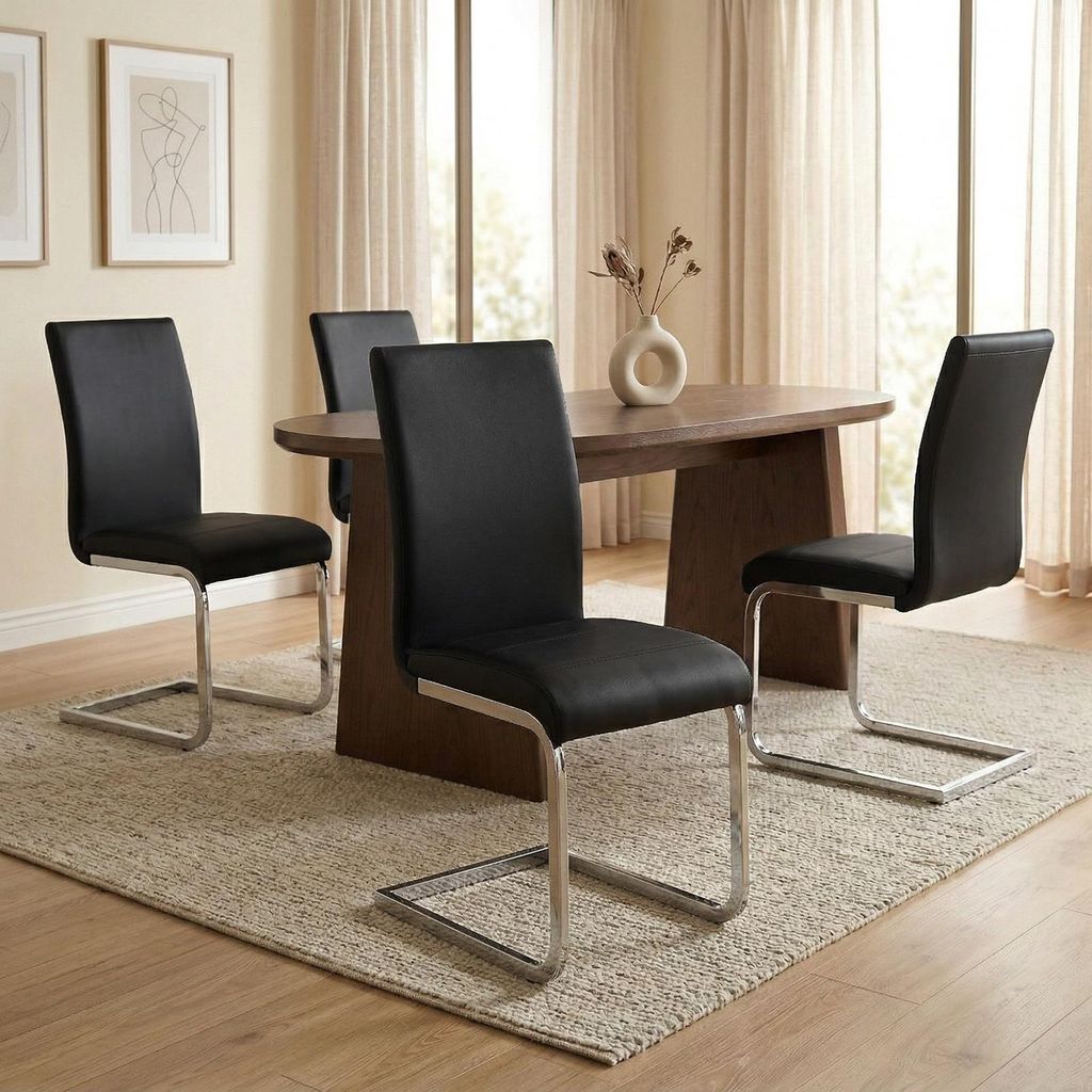 Stuhl Schwingstuhl Esszimmerstuhl Sitzgelegenheit LETICIA, Produktbild 