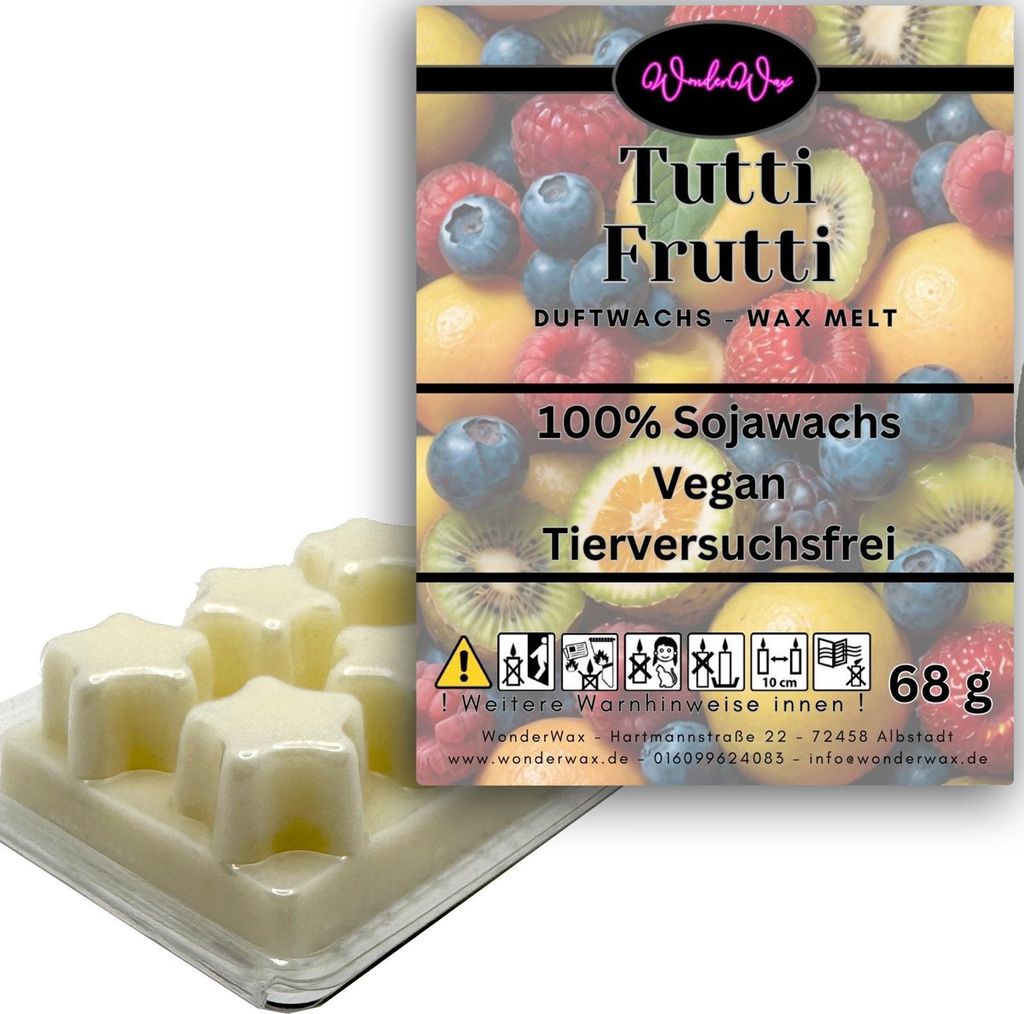 WonderWax Duftwachs Wax Melts für Duftlampe, 6 Sterne Duftmelt Wachsmelt Sojawachs Duftwachs Würfel für Raumdüfte, Wachs Duftöl Winter Indoor ...