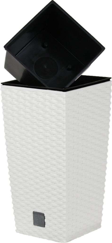 Blumentopf + Einsatz Blumenkübel Rattan RATO SQUARE DRTS170 Produktbild 4