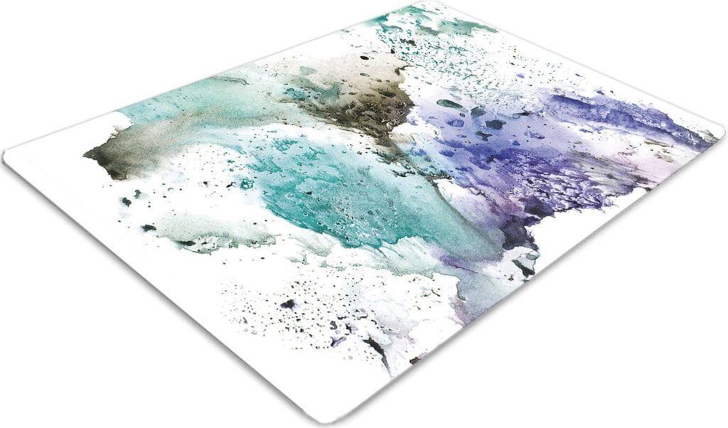 Stuhlunterlage Bürostuhlunterlage 120 cm x 90 cm Bodenmatte Bürostuhlunterlage - Bunte Tinte