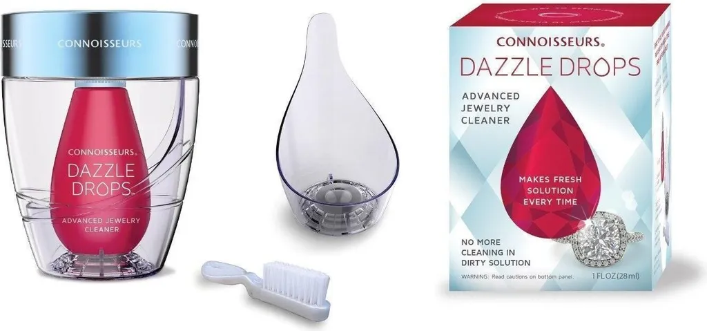 Kit de nettoyage bijoux Dazzle Drops liquide pour l'or et les diamants