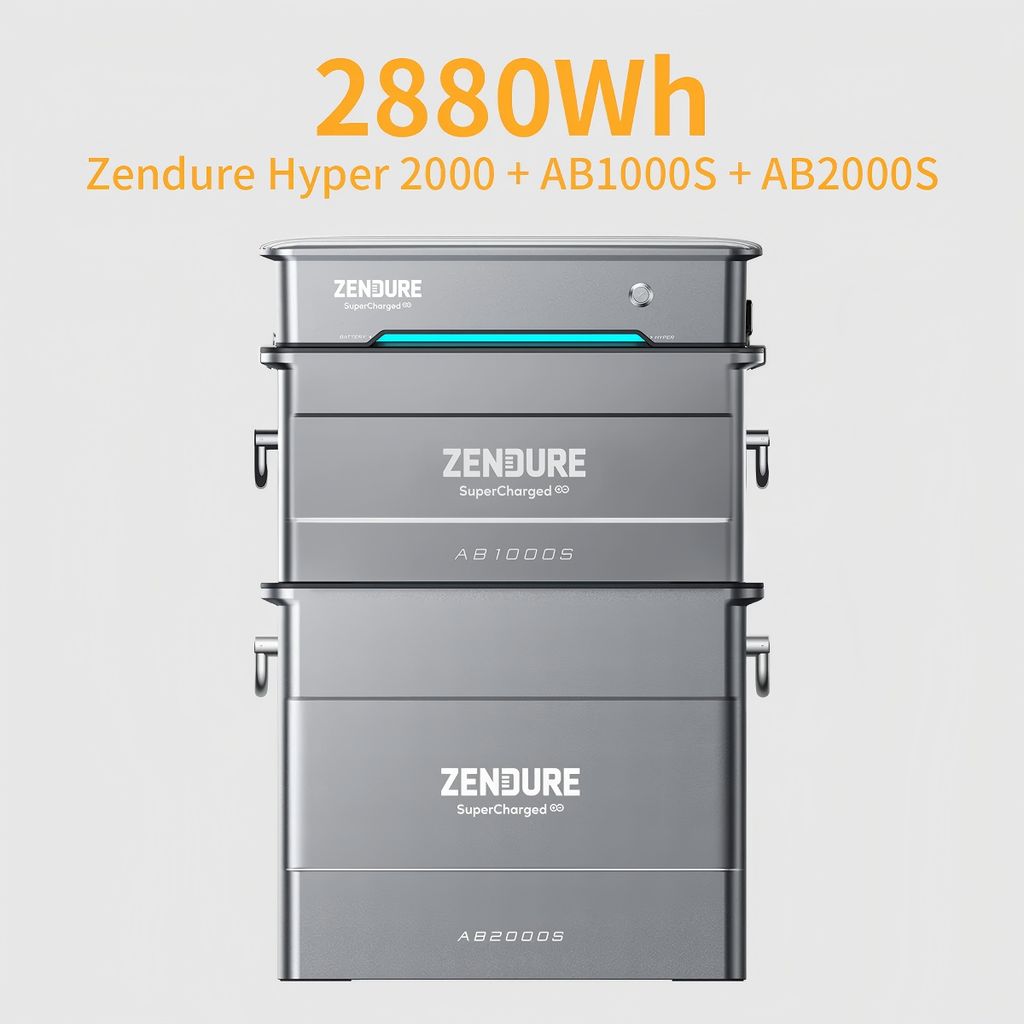 Balkonkraftwerk Speicher 2880Wh, Zendure SolarFlow Hyper Produktbild 