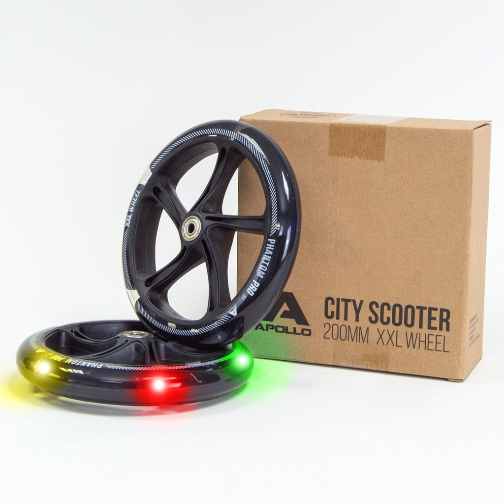 Apollo 200 mm zestaw zapasowych LED kół do City Scooter - Zdjęcie produktu 