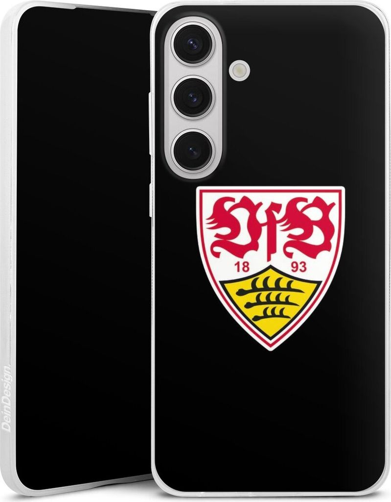 DeinDesign Slim Hülle für Samsung Galaxy S25+ Silikon Case Ultra Dünn Handyhülle Offizielles Lizenzprodukt VfB Stuttgart Wappen