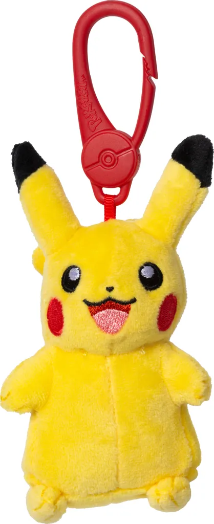 Peluche Pikachu à clipser originale - Pokémon mini doudou de 10 cm