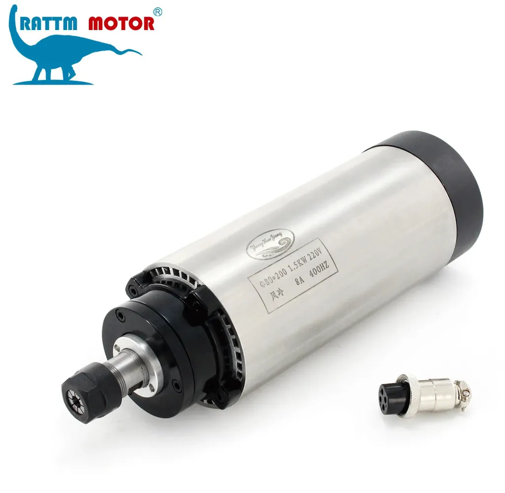 Moteur de broche robuste 220V haute performance à grande vitesse