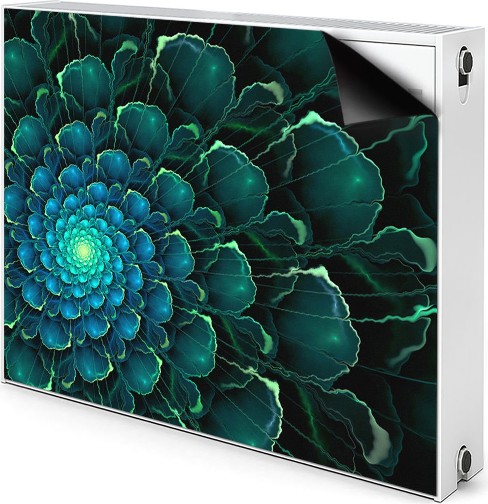 Magnet Heizung Verkleidung Abdeckung Heizung Heizkörperabdeckung 110x60 cm - Grüne Blume