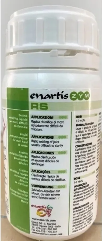 Clarifiant enzymatique pour moûts et filtration des vins de domaine