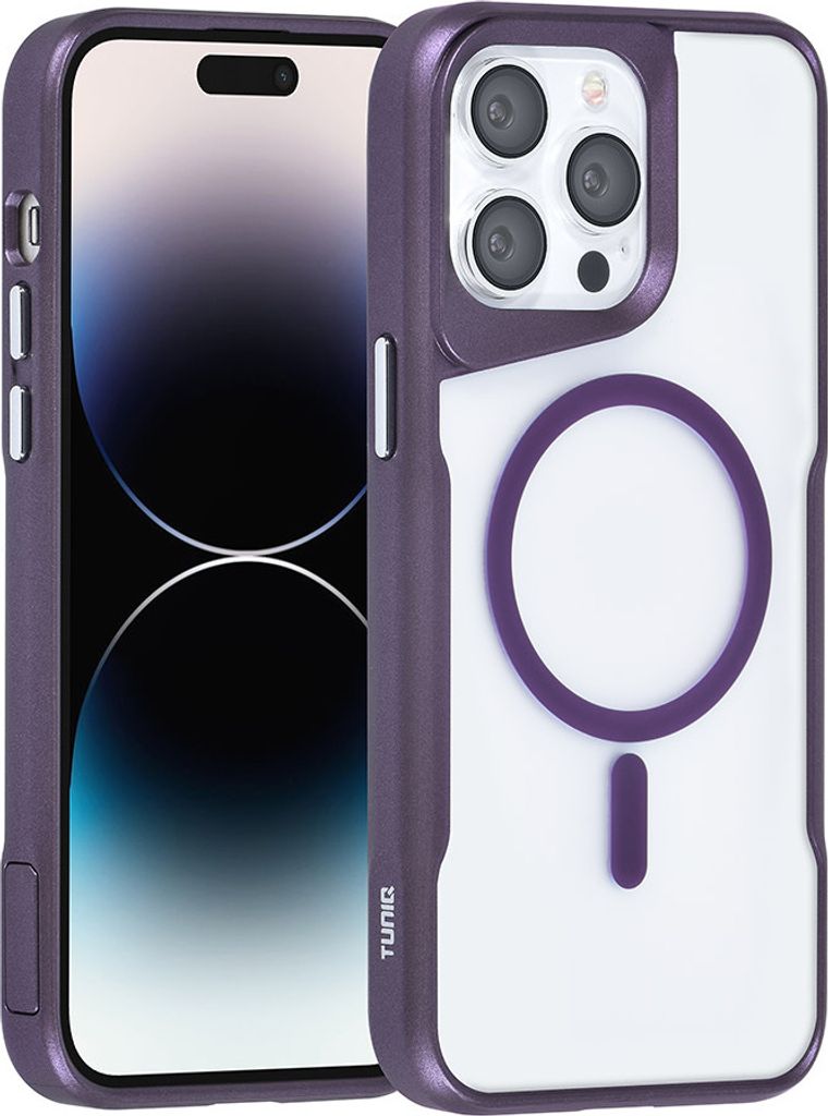 TUNIQ iPhone 14 Pro Max Back cover case - Magsafe silicone - Purple