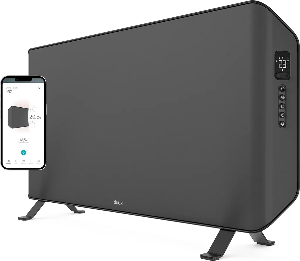 Duux Edge 2000W Radiateur Connecté Gris à Programmation Intelligente