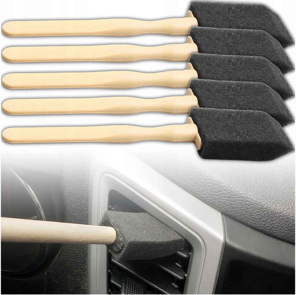 EDIBAZZAR | Set mit 5 flachen Detailbürstenschwämmen zur Produktbild 