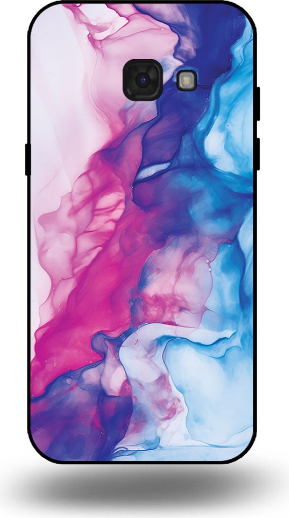 Smartphonica Telefon Fall passt Samsung Galaxy A5 2017 mit rosa blau Marmor Print - TPU Backcover Fall Rose blau Marmor Design