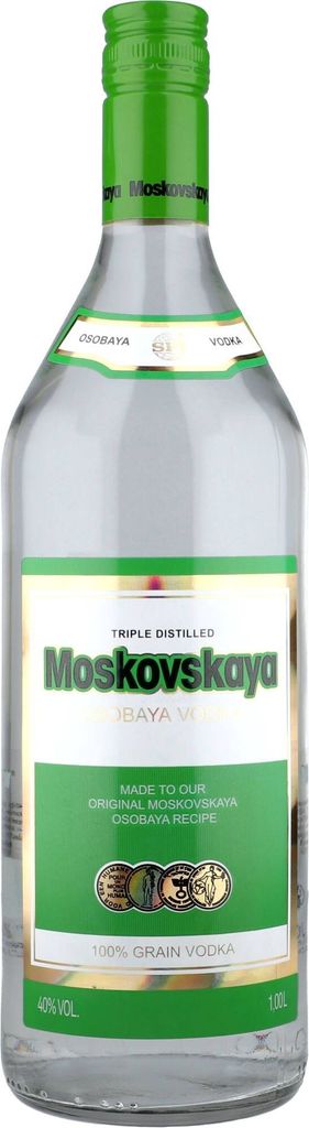 Moskovskaya Vodka "LIMITED EDITION" OUT OF SPACE OSOBAYA VODKA TRIPLE DISTILLED alc. 40% vol. 1L