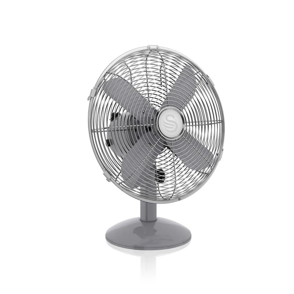 Ventilatore Swan Grey SFA12620GRN Grigio - Design Vintage Anni '50