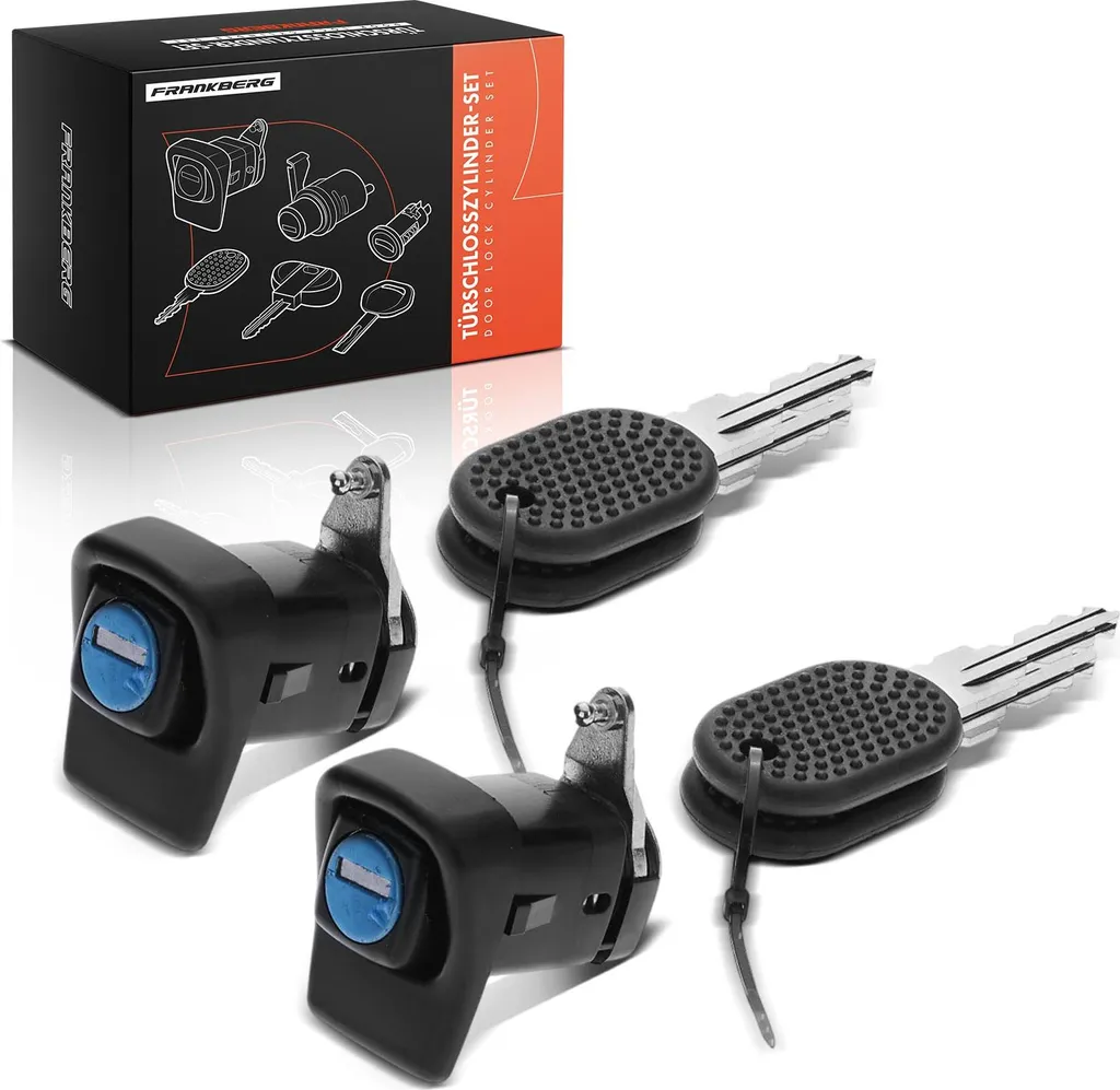 Frankberg 2x Cylindre de Serrure Avant pour Fiat Panda 141 0.6L 0.8L