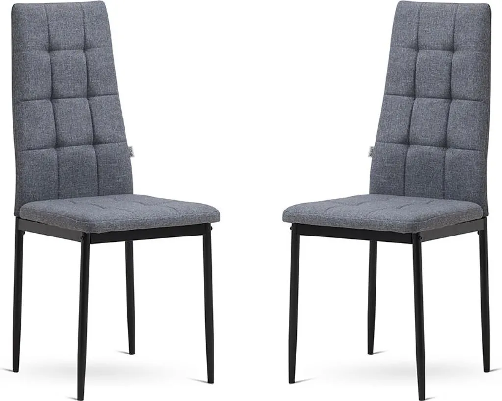 Chaises confortables jaune foncé avec assise surpiquée et pieds métal