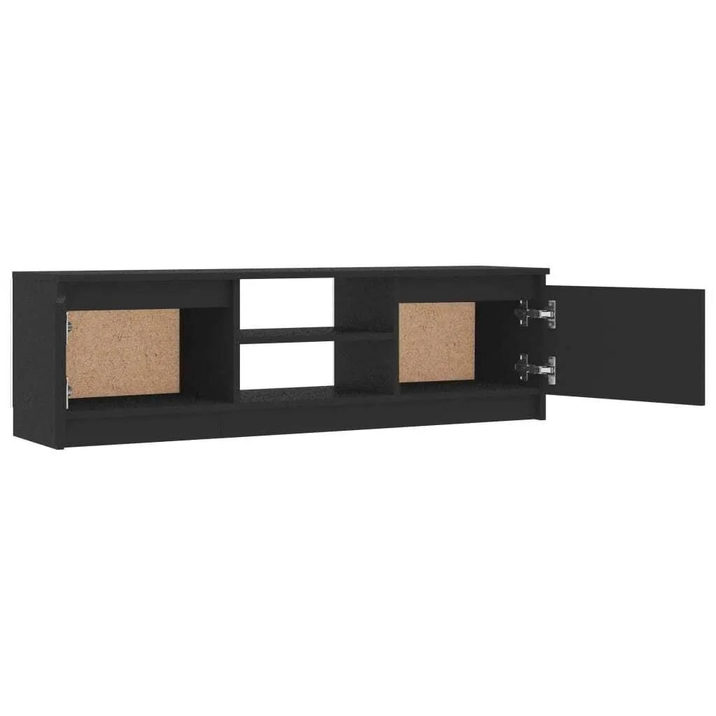 Banc TV Gris vidaXL 120 cm - Buffet Bas Multimédia en Bois Composite