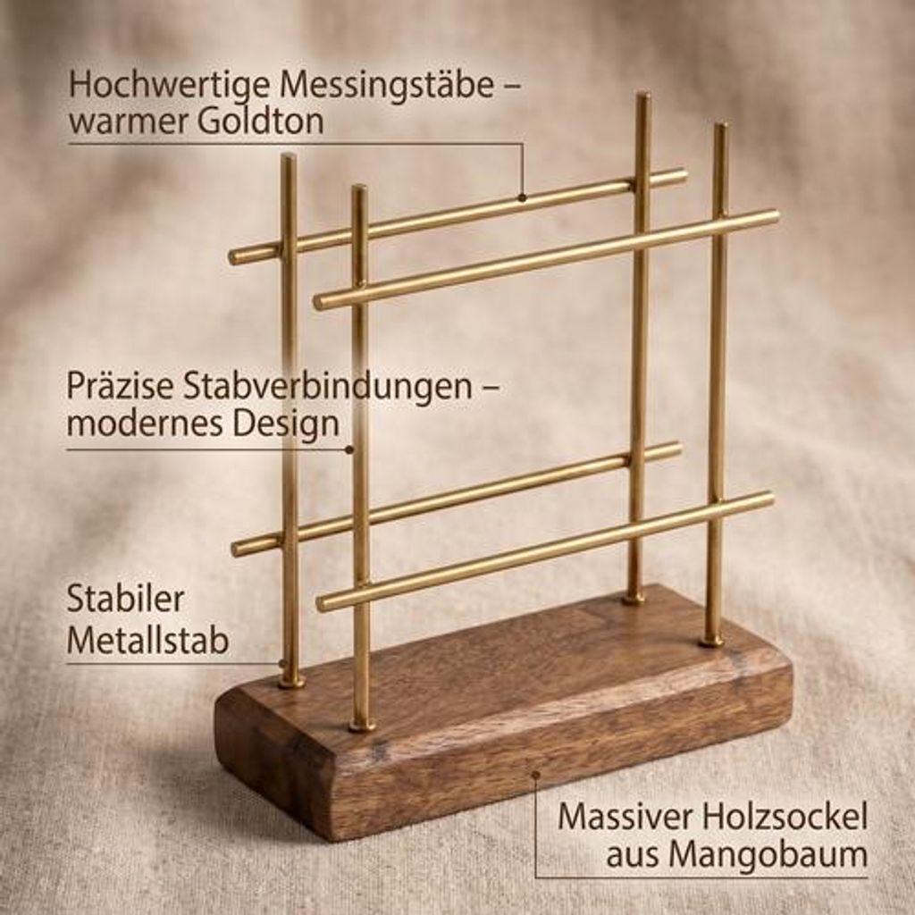 Serviettenhalter Standing Figure gold