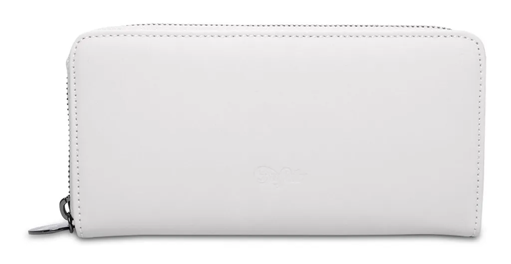 Buffalo Muse Long Wallet White - Portafoglio Donna Elegante Bianco