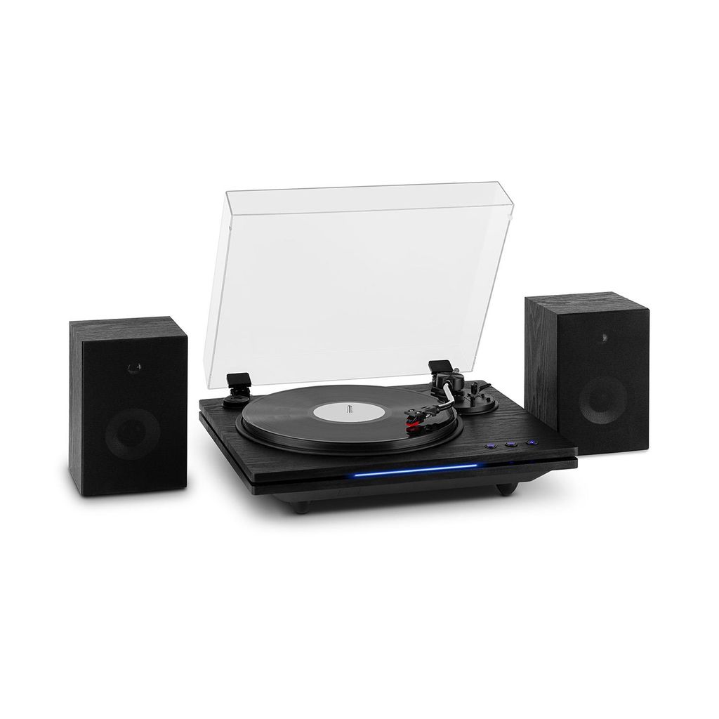 Plattenspieler Turntable Bluetooth mit Externen Lautsprechern Vinyl Player MP3 