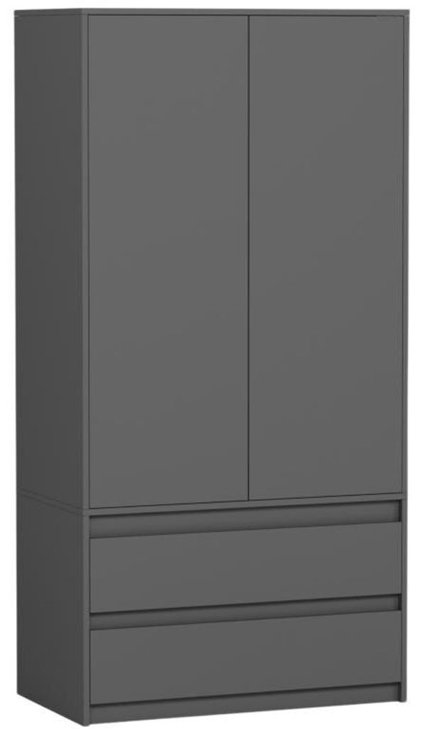 Kleiderschrank - Anthrazit - 90 x 51 x 180 cm - Modern Produktbild 