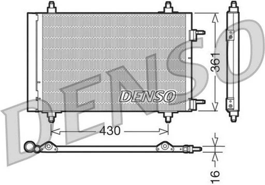 Condenseur DENSO DCN07019 en aluminium avec technologie de pointe auto