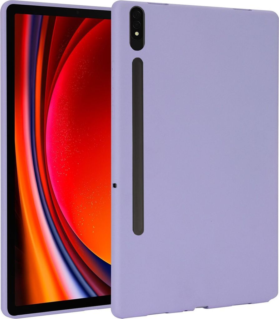 Für Samsung Galaxy Tab S10 Plus / S9 Plus FE Plus / S8 Plus TPU Silikon Hülle Ultra dünn Cover Lila