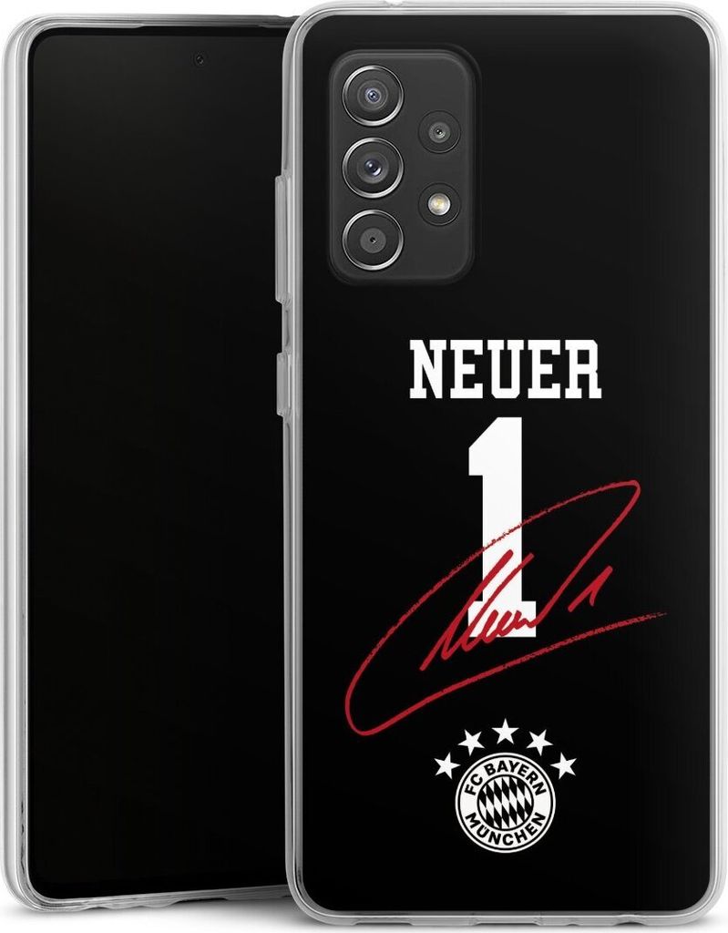 DeinDesign Handyhülle für Samsung Galaxy A52s 5G Silikon Hülle Case Smartphone Schutzhülle FC Bayern München FCB Manuel Neuer