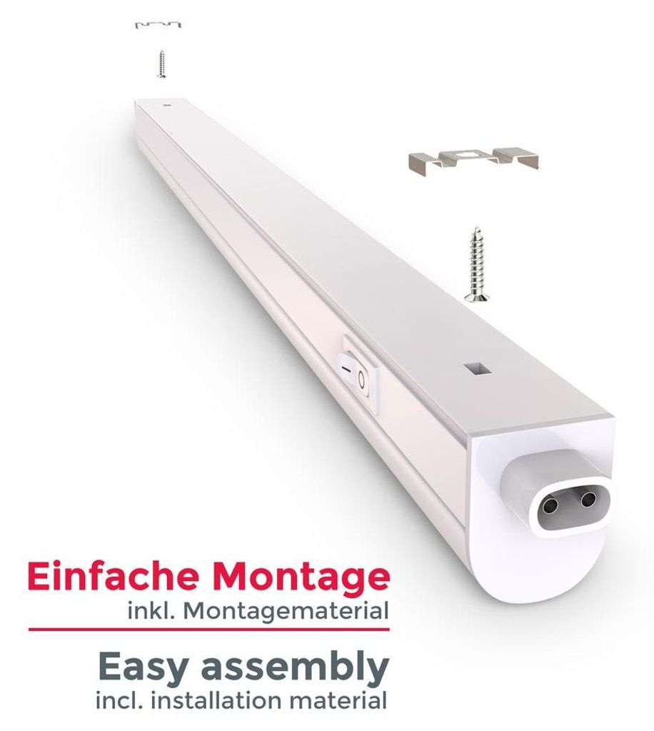 Unterbauleuchte 2er Set - 8W, 800lm, LED, Stecker, Produktbild 