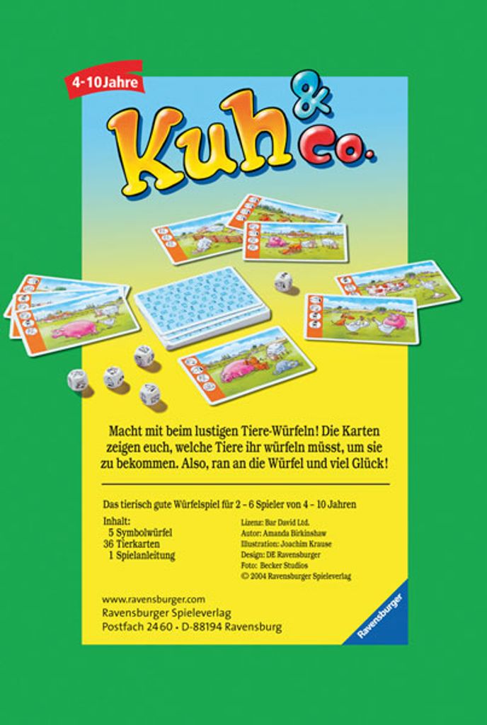 Ravensburger 23160 Ravensburger Kuh & Co. Würfelspiel