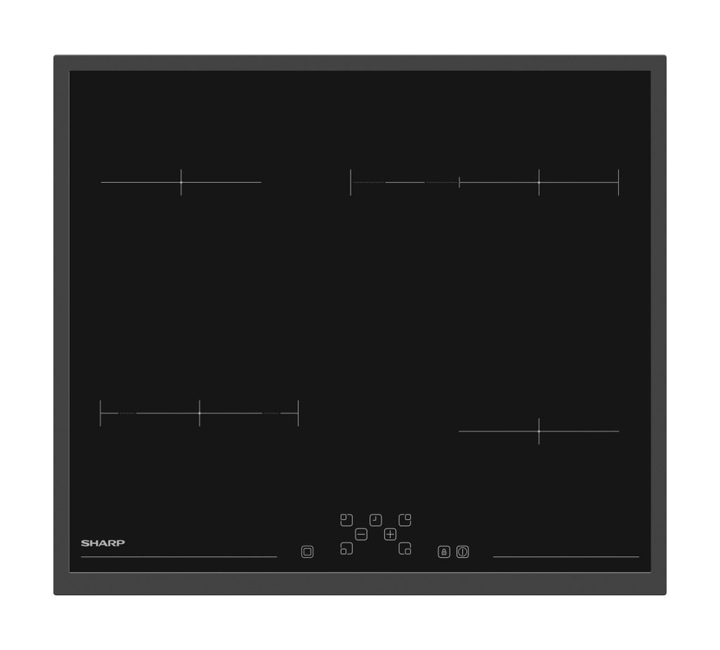 Sharp KH-6V09FTMI-DE Glaskeramik Kochfeld 60 cm autark 4 Produktbild 