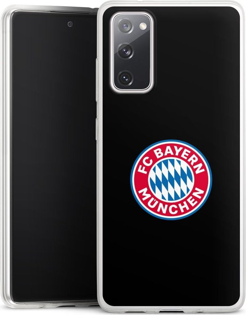 DeinDesign Slim Hülle für Samsung Galaxy S20 FE 5G Silikon Case Ultra Dünn Handyhülle FC Bayern München Logo Offizielles Lizenzprodukt