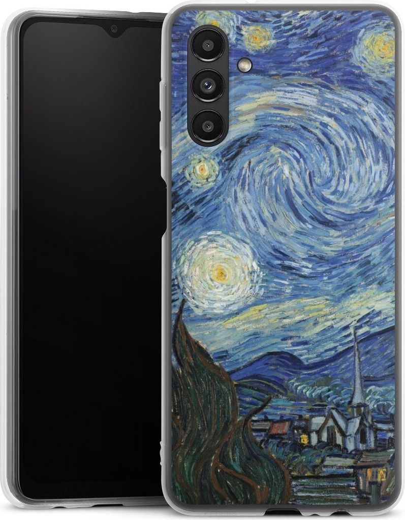 DeinDesign Handyhülle für Samsung Galaxy A04s Silikon Hülle Case Smartphone Schutzhülle Kunst The Starry Night