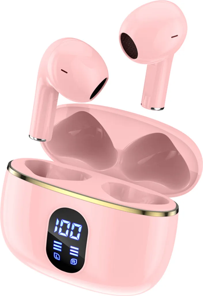 Écouteurs TWS Bluetooth 5.3 Bolaris Dallas rose sans coupure